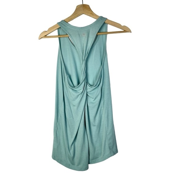 Zelos Light Aqua Blue Twist Racerback Athletic Tank Top S - Picture 2 of 4